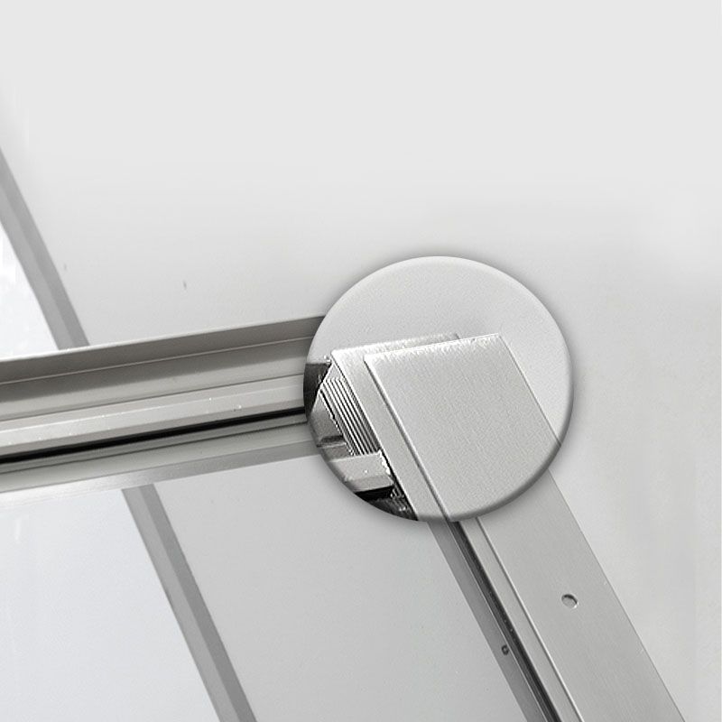 Bathroom Shower Enclosure Clear Glass Gray Corner Shower Stall Clearhalo 'Bathroom Remodel & Bathroom Fixtures' 'Home Improvement' 'home_improvement' 'home_improvement_shower_stalls_enclosures' 'Shower Stalls & Enclosures' 'shower_stalls_enclosures' 'Showers & Bathtubs' 1200x1200_0aa5d353-eb48-4803-a5b7-cdef17945237