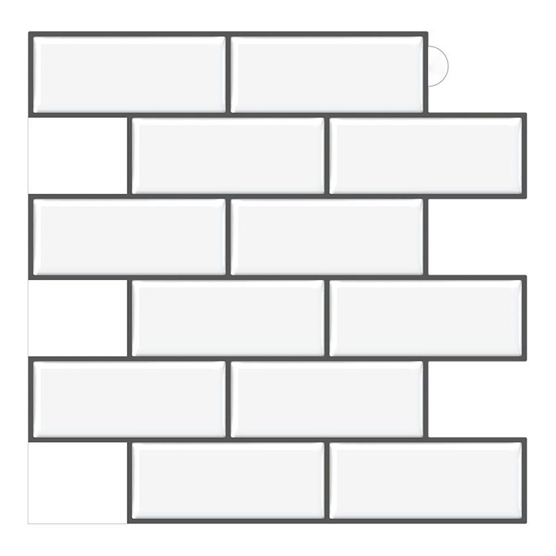 Peel & Stick Subway Tile PVC Stain Resistant Rectangle Peel and Stick Tile for Kitchen Clearhalo 'Flooring 'Home Improvement' 'home_improvement' 'home_improvement_peel_stick_blacksplash' 'Peel & Stick Backsplash Tile' 'peel_stick_blacksplash' 'Walls & Ceilings' Walls and Ceiling' 1200x1200_0ab29fc2-0023-4806-b83c-39e175d135ae