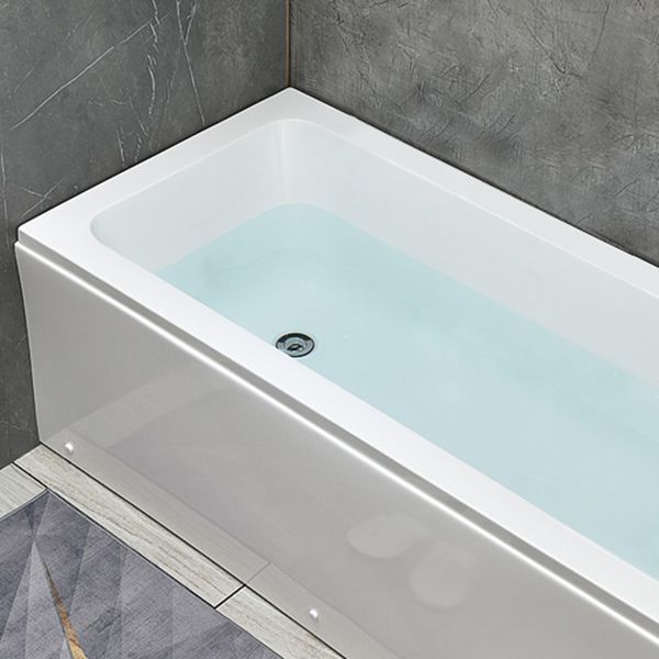 Modern Rectangular Bath Stand Acrylic Alone Soaking White Bathtub Clearhalo 'Bathroom Remodel & Bathroom Fixtures' 'Bathtubs' 'Home Improvement' 'home_improvement' 'home_improvement_bathtubs' 'Showers & Bathtubs' 1200x1200_0ab5c260-782b-47cd-9bac-0925ae435095