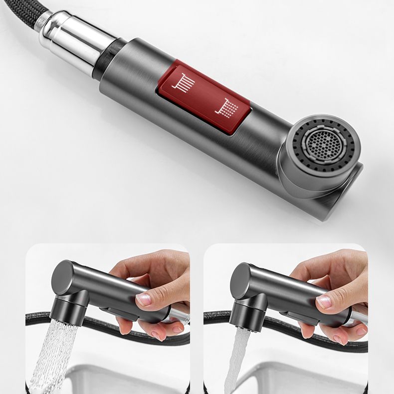 Modern Vessel Sink Faucet Lever Handle with Pull Down Sprayer Clearhalo 'Bathroom Remodel & Bathroom Fixtures' 'Bathroom Sink Faucets' 'Bathroom Sinks & Faucet Components' 'bathroom_sink_faucets' 'Home Improvement' 'home_improvement' 'home_improvement_bathroom_sink_faucets' 1200x1200_0adaec87-b902-47df-b858-5de528a2c1c8