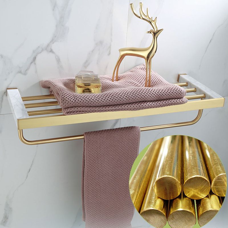 Polished Brass Bathroom Accessory Set Marble Bathroom Hardware Clearhalo 'Bathroom Hardware Sets' 'Bathroom Hardware' 'Bathroom Remodel & Bathroom Fixtures' 'bathroom_hardware_sets' 'Home Improvement' 'home_improvement' 'home_improvement_bathroom_hardware_sets' 1200x1200_0adb7ba9-abd2-4f6f-9c05-c0a70b169338