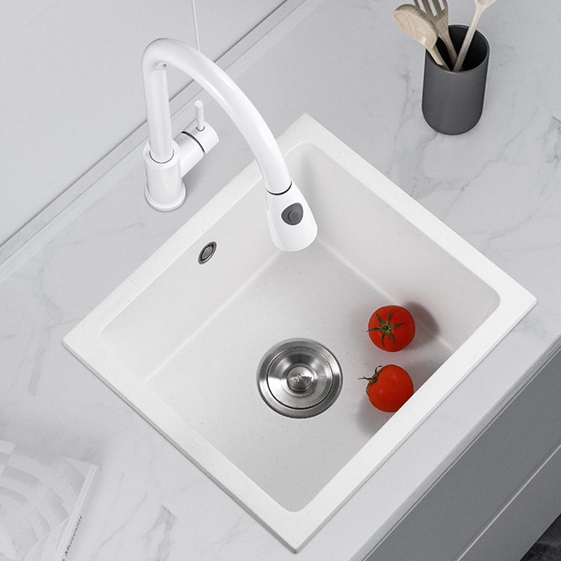 Contemporary White Quartz Kitchen Sink Drop-In 1 Holes Single Bowl Sink Clearhalo 'Home Improvement' 'home_improvement' 'home_improvement_kitchen_sinks' 'Kitchen Remodel & Kitchen Fixtures' 'Kitchen Sinks & Faucet Components' 'Kitchen Sinks' 'kitchen_sinks' 1200x1200_0aebbbab-a63c-4468-8140-1c55329752e2