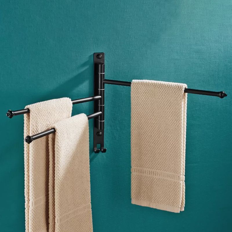 2-Piece Towel Bar in Stainless Steel Modern 13.6" W Bathroom Accessory Set Clearhalo 'Bathroom Hardware Sets' 'Bathroom Hardware' 'Bathroom Remodel & Bathroom Fixtures' 'bathroom_hardware_sets' 'Home Improvement' 'home_improvement' 'home_improvement_bathroom_hardware_sets' 1200x1200_0aebea42-c517-4716-b3e1-c2247ee6f012