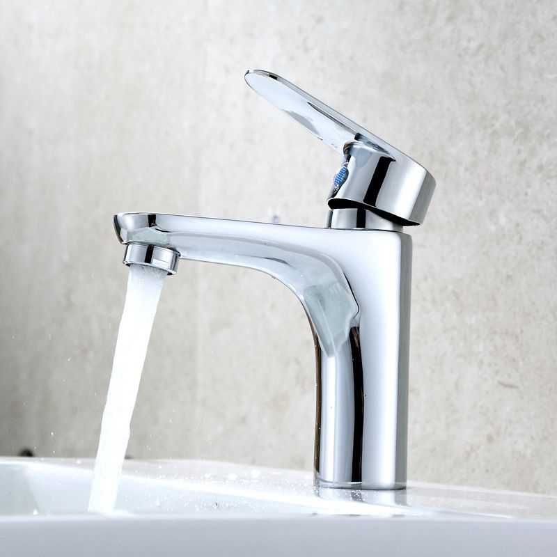 Modern Sink Faucet Solid Color Brass Basin Lavatory Faucet for Bathroom Clearhalo 'Bathroom Remodel & Bathroom Fixtures' 'Bathroom Sink Faucets' 'Bathroom Sinks & Faucet Components' 'bathroom_sink_faucets' 'Home Improvement' 'home_improvement' 'home_improvement_bathroom_sink_faucets' 1200x1200_0b081f32-5ce7-495f-b6d6-acc34d48e9bd