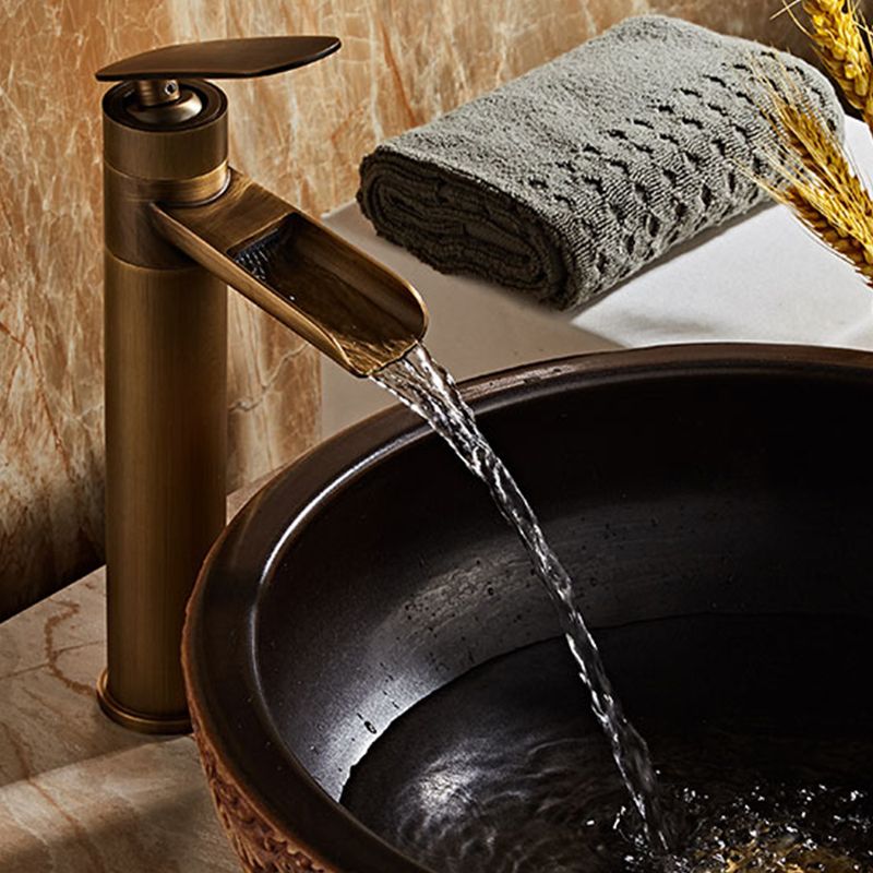 Farmhouse Style Faucet Single Lever Handle Faucet for Bathroom Clearhalo 'Bathroom Remodel & Bathroom Fixtures' 'Bathroom Sink Faucets' 'Bathroom Sinks & Faucet Components' 'bathroom_sink_faucets' 'Home Improvement' 'home_improvement' 'home_improvement_bathroom_sink_faucets' 1200x1200_0b0c8dbb-7333-4962-94f4-84f8f094764a