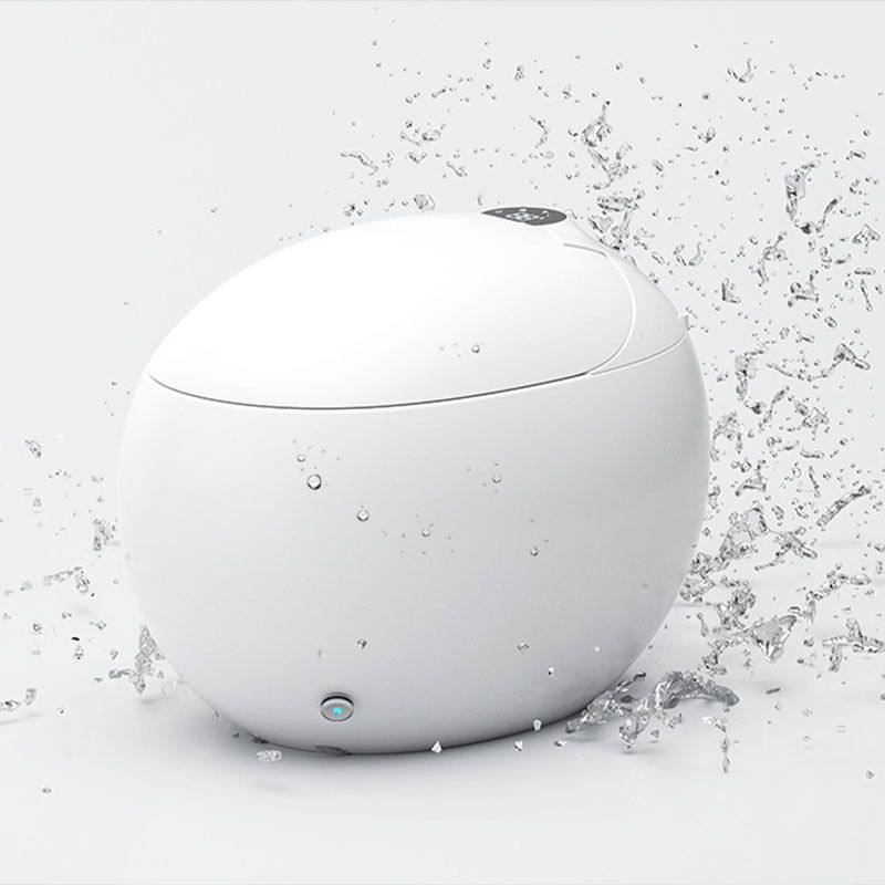 Modern Auto One Piece Toilet Siphon Jet Round Toilet with Sterilization Function Clearhalo 'Bathroom Remodel & Bathroom Fixtures' 'Home Improvement' 'home_improvement' 'home_improvement_toilets' 'Toilets & Bidets' 'Toilets' 1200x1200_0b235618-1aa2-4758-8680-9614edc5f728