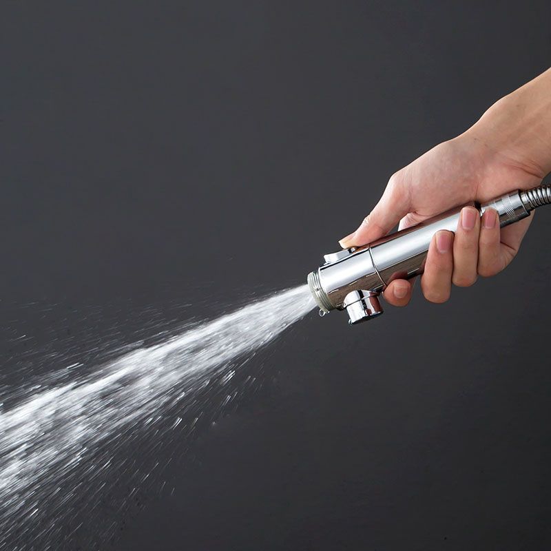 Metal Universal Pressurized Shower Head Adjustable Water Flow Handheld Shower Head Clearhalo 'Bathroom Remodel & Bathroom Fixtures' 'Home Improvement' 'home_improvement' 'home_improvement_shower_heads' 'Shower Heads' 'shower_heads' 'Showers & Bathtubs Plumbing' 'Showers & Bathtubs' 1200x1200_0b296b46-2ec9-4dc9-849e-c447664715ea