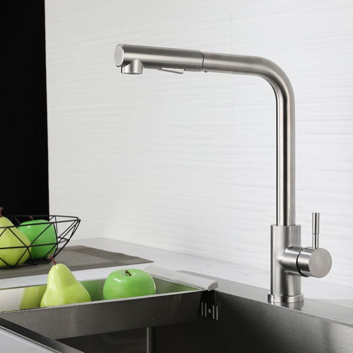 Kitchen Faucet Rod Handle Cold and Hot Controlled Kitchen Faucet Clearhalo 'Home Improvement' 'home_improvement' 'home_improvement_kitchen_faucets' 'Kitchen Faucets' 'Kitchen Remodel & Kitchen Fixtures' 'Kitchen Sinks & Faucet Components' 'kitchen_faucets' 1200x1200_0b31bef3-94d2-49a5-a0ec-b719738ceb4b