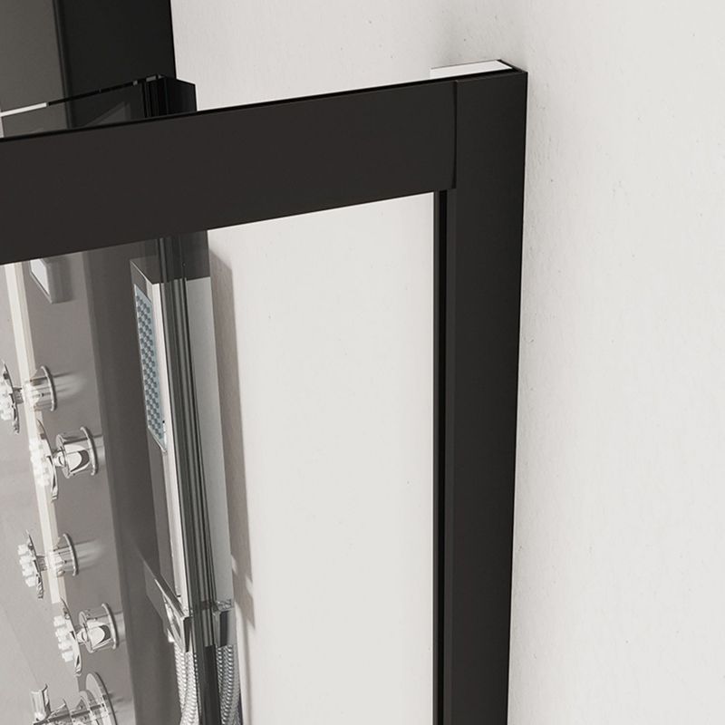 Tempered Glass Shower Stall with Fixed Panel Rounded Shower Stall Clearhalo 'Bathroom Remodel & Bathroom Fixtures' 'Home Improvement' 'home_improvement' 'home_improvement_shower_stalls_enclosures' 'Shower Stalls & Enclosures' 'shower_stalls_enclosures' 'Showers & Bathtubs' 1200x1200_0b38f5f8-ed37-4412-adc7-80292667474d