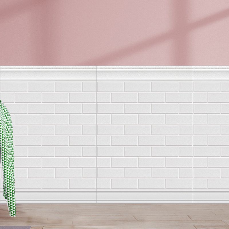 Plastic Backsplash Panels Contemporary Peel and Stick Wall Paneling Clearhalo 'Flooring 'Home Improvement' 'home_improvement' 'home_improvement_wall_paneling' 'Wall Paneling' 'wall_paneling' 'Walls & Ceilings' Walls and Ceiling' 1200x1200_0b43400b-ee53-4aea-84ba-c3f6764681ff