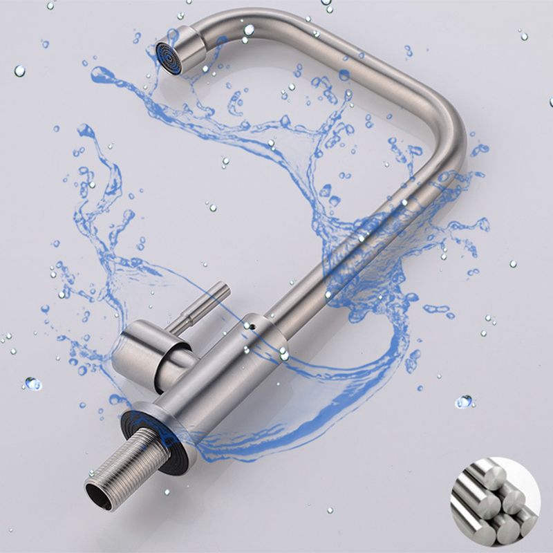 Modern Pot Filler 304 Stainless Steel 1-Handle High Arch Kitchen Faucet Clearhalo 'Home Improvement' 'home_improvement' 'home_improvement_kitchen_faucets' 'Kitchen Faucets' 'Kitchen Remodel & Kitchen Fixtures' 'Kitchen Sinks & Faucet Components' 'kitchen_faucets' 1200x1200_0b5639e9-8b0b-4539-8616-d8ee686ca832