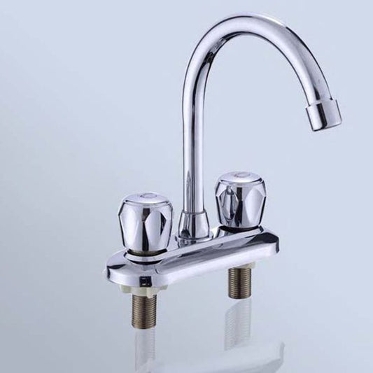 Modern Bar Prep Kitchen Faucet Brass Knob Handle with Deck Plate Kitchen Faucet Clearhalo 'Home Improvement' 'home_improvement' 'home_improvement_kitchen_faucets' 'Kitchen Faucets' 'Kitchen Remodel & Kitchen Fixtures' 'Kitchen Sinks & Faucet Components' 'kitchen_faucets' 1200x1200_0b5daf4b-211c-4e26-a395-ec5213b70cdf