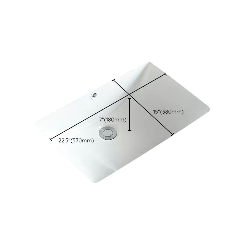 Modern Undermount Vanity Sink Oval Porcelain with Pop-Up Drain Bathroom Sink Clearhalo 'Bathroom Remodel & Bathroom Fixtures' 'Bathroom Sinks & Faucet Components' 'Bathroom Sinks' 'bathroom_sink' 'Home Improvement' 'home_improvement' 'home_improvement_bathroom_sink' 1200x1200_0b7023da-5c8e-4289-8186-7b5ac3cb6305