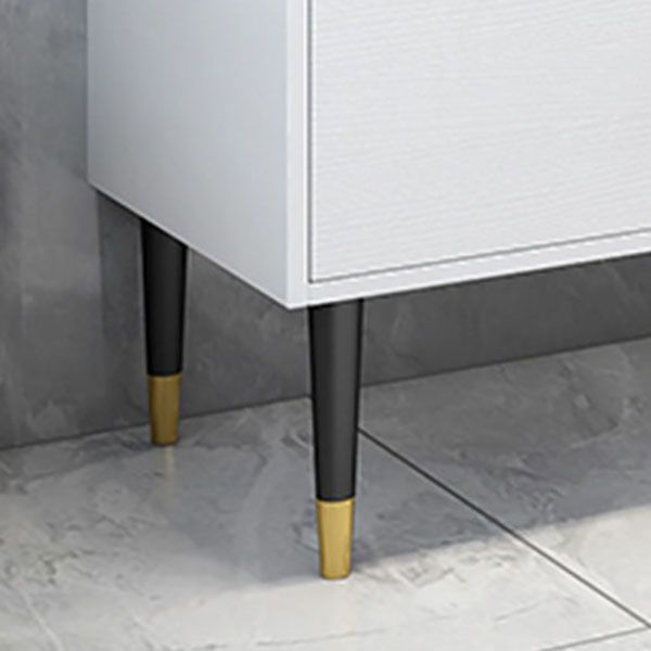 Modern Freestanding Sink Vanity with Mirror Doors Drawers for Bathroom Clearhalo 'Bathroom Remodel & Bathroom Fixtures' 'Bathroom Vanities' 'bathroom_vanities' 'Home Improvement' 'home_improvement' 'home_improvement_bathroom_vanities' 1200x1200_0ba2f8ca-a3e7-4519-aad6-e3efda20e6c3