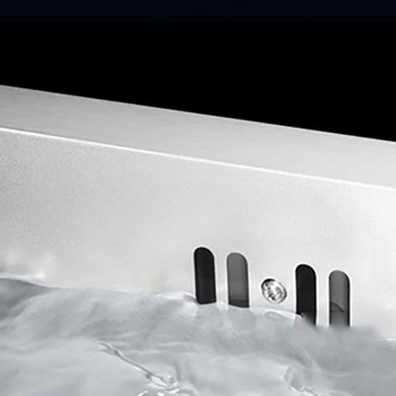 Contemporary Stainless Steel Kitchen Sink Single Bowl Rectangle Sink with Soap Dispenser Clearhalo 'Home Improvement' 'home_improvement' 'home_improvement_kitchen_sinks' 'Kitchen Remodel & Kitchen Fixtures' 'Kitchen Sinks & Faucet Components' 'Kitchen Sinks' 'kitchen_sinks' 1200x1200_0bae6abc-9873-4650-b9ec-dc23d4aa4e8e