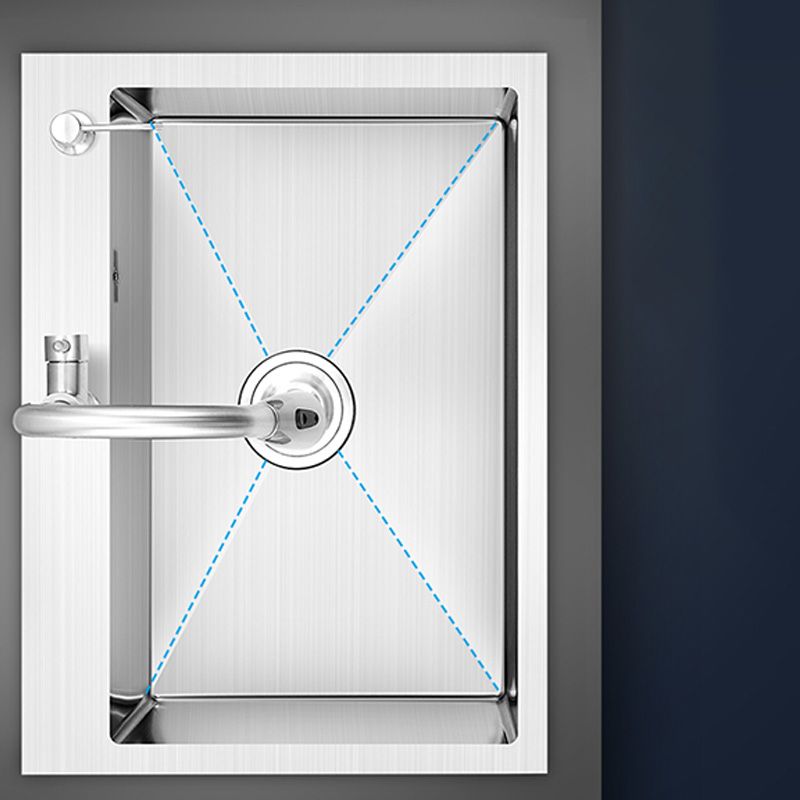 Modern Style Kitchen Sink Soundproof Kitchen Sink with Basket Strainer Clearhalo 'Home Improvement' 'home_improvement' 'home_improvement_kitchen_sinks' 'Kitchen Remodel & Kitchen Fixtures' 'Kitchen Sinks & Faucet Components' 'Kitchen Sinks' 'kitchen_sinks' 1200x1200_0bc0a161-8e0c-4241-963d-8ce6ac3e79d0