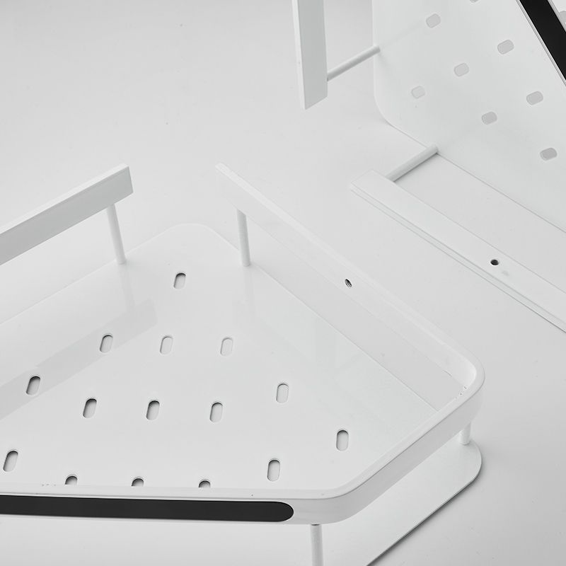 Matte White 3-Piece Modern Bathroom Accessory Set, Bath Shelf Clearhalo 'Bathroom Hardware Sets' 'Bathroom Hardware' 'Bathroom Remodel & Bathroom Fixtures' 'bathroom_hardware_sets' 'Home Improvement' 'home_improvement' 'home_improvement_bathroom_hardware_sets' 1200x1200_0bc93a08-ae0b-4dd3-b2e8-7295472da6a1