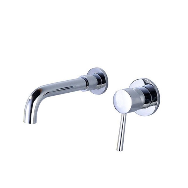 Bathroom Faucet Scratch Resistant 2 Holes Wall Mount Lever Handle Low Arc Sink Faucet Clearhalo 'Bathroom Remodel & Bathroom Fixtures' 'Bathroom Sink Faucets' 'Bathroom Sinks & Faucet Components' 'bathroom_sink_faucets' 'Home Improvement' 'home_improvement' 'home_improvement_bathroom_sink_faucets' 1200x1200_0bd6c84b-9cb9-4628-9183-bceb5a98ad39