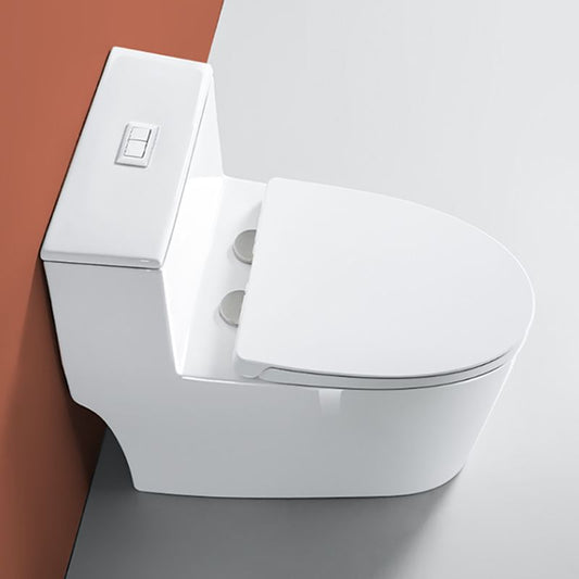 Modern White Floor Mount Toilet Seat Included Toilet Bowl for Bathroom Clearhalo 'Bathroom Remodel & Bathroom Fixtures' 'Home Improvement' 'home_improvement' 'home_improvement_toilets' 'Toilets & Bidets' 'Toilets' 1200x1200_0be12821-2939-41f8-b20d-a547c978d930