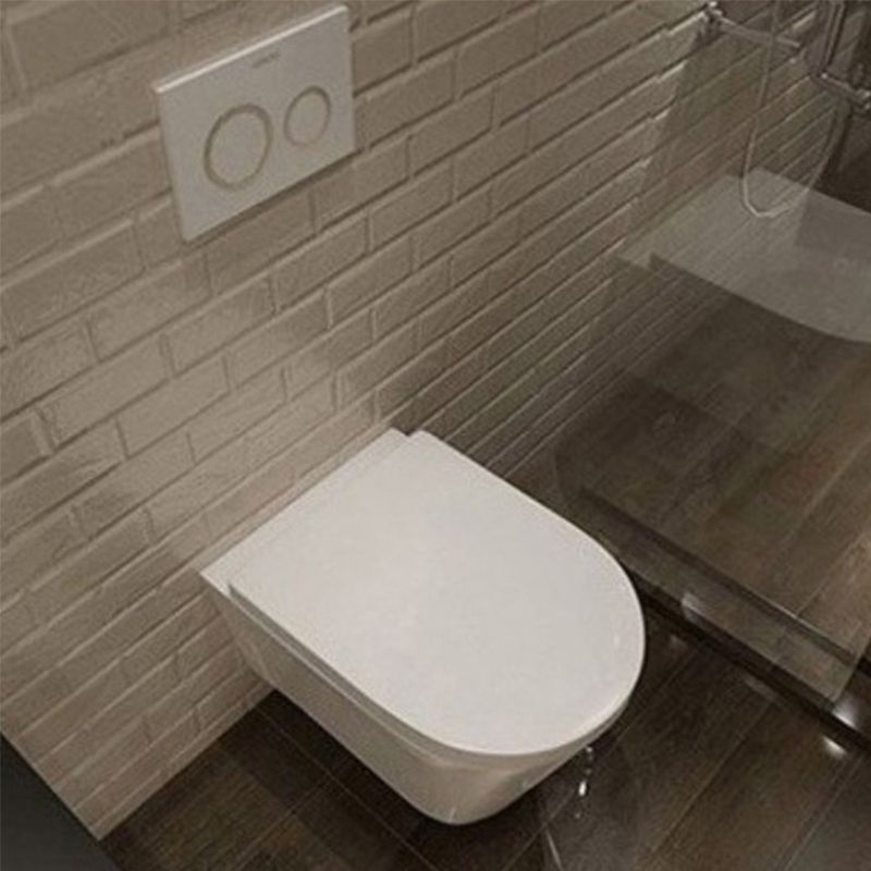 Contemporary Wall Hung Flush Toilet Ceramic Urine Toilet with Seat for Washroom Clearhalo 'Bathroom Remodel & Bathroom Fixtures' 'Home Improvement' 'home_improvement' 'home_improvement_toilets' 'Toilets & Bidets' 'Toilets' 1200x1200_0be21356-20af-4921-a07a-0387c42dfb5a