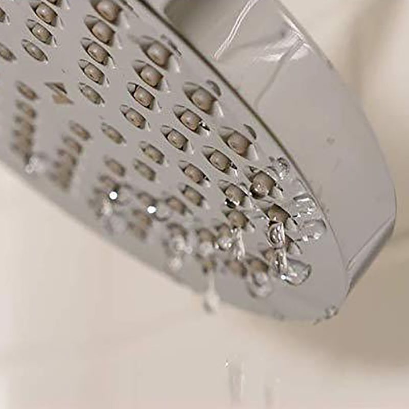 Contemporary Round Fixed Shower Head Wall-Mount Silver Shower Head Clearhalo 'Bathroom Remodel & Bathroom Fixtures' 'Home Improvement' 'home_improvement' 'home_improvement_shower_heads' 'Shower Heads' 'shower_heads' 'Showers & Bathtubs Plumbing' 'Showers & Bathtubs' 1200x1200_0bf018e4-dd54-4e5e-b128-2161cfd1b58e
