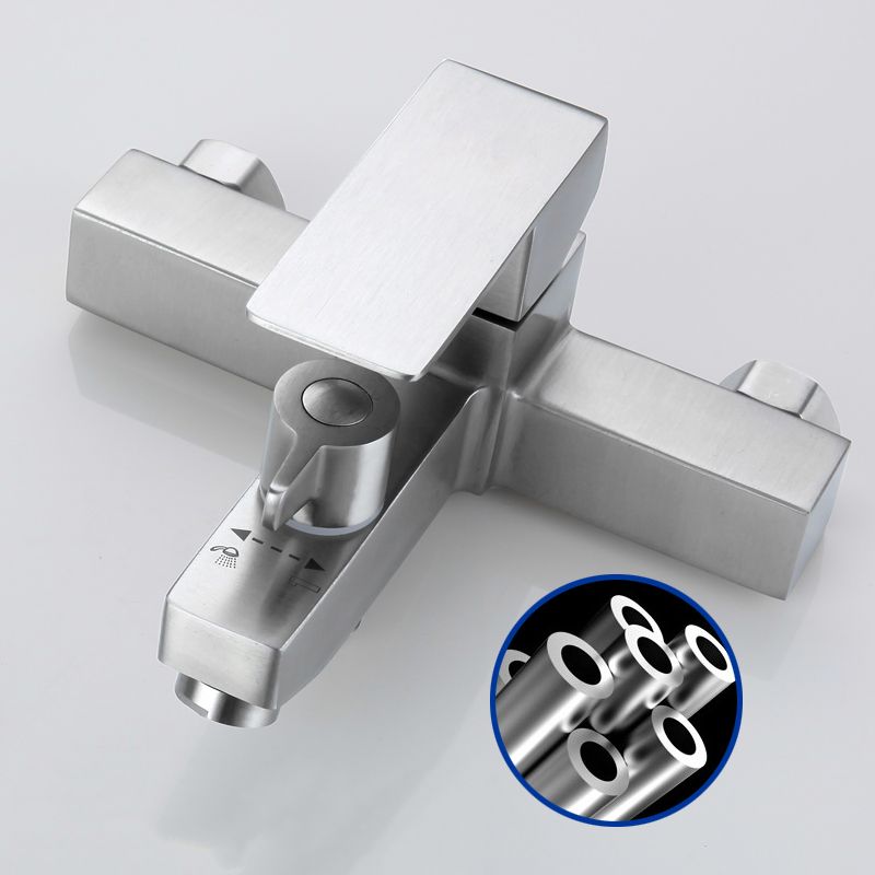 Modern Tub Faucet Trim 304 Stainless Steel Wall Mount Bathroom Faucet ...