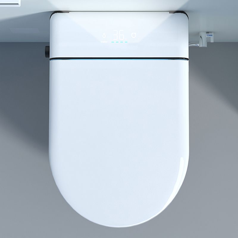 Elongated Smart Wall Mounted Bidet 14.17" H Cotton White Bidet with Unlimited Warm Water Clearhalo 'Bathroom Remodel & Bathroom Fixtures' 'Bidets' 'Home Improvement' 'home_improvement' 'home_improvement_bidets' 'Toilets & Bidets' 1200x1200_0c194c7d-9ceb-491d-aa10-d9bdbd144b74