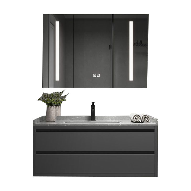 Wall Mount Modern Grey Bath Vanity with Mirror Faucet Sink for Bathroom Clearhalo 'Bathroom Remodel & Bathroom Fixtures' 'Bathroom Vanities' 'bathroom_vanities' 'Home Improvement' 'home_improvement' 'home_improvement_bathroom_vanities' 1200x1200_0c1ab69d-0460-4550-ab31-2b1cc4738a95