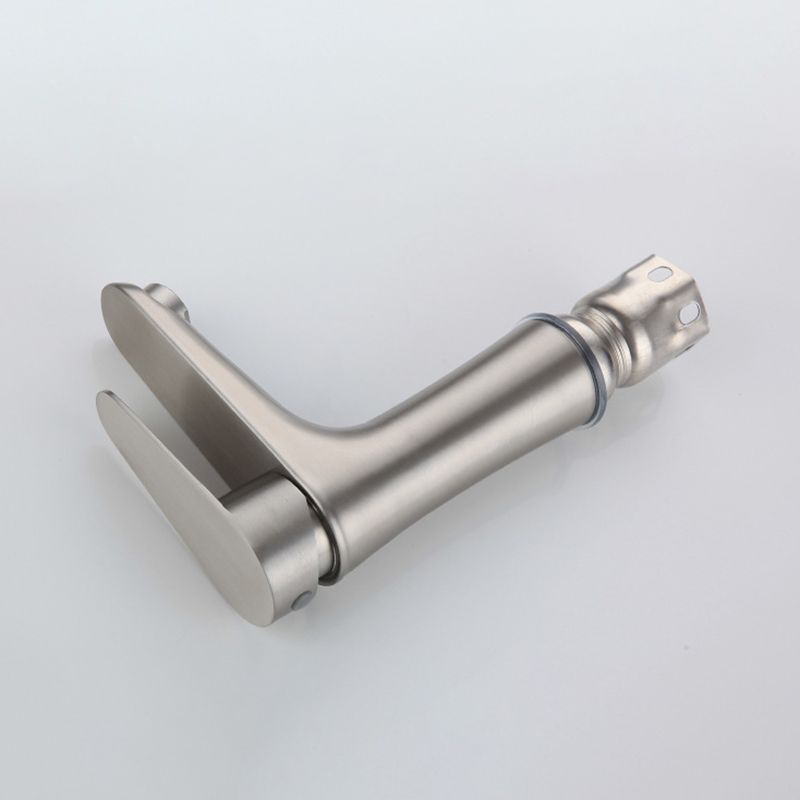 Circular Single Handle Bathroom Faucet Single Hole Vessel Sink Faucet in Chrome Clearhalo 'Bathroom Remodel & Bathroom Fixtures' 'Bathroom Sink Faucets' 'Bathroom Sinks & Faucet Components' 'bathroom_sink_faucets' 'Home Improvement' 'home_improvement' 'home_improvement_bathroom_sink_faucets' 1200x1200_0c64d726-7427-4b03-907e-85ed4ed921d8