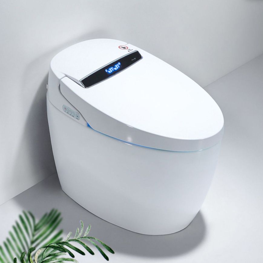 Plastic Bidets Elongated White Contemporary Foot Sensor Smart Toilet Clearhalo 'Bathroom Remodel & Bathroom Fixtures' 'Bidets' 'Home Improvement' 'home_improvement' 'home_improvement_bidets' 'Toilets & Bidets' 1200x1200_0c9797d7-f3a5-4056-a57e-b96d33f70a44