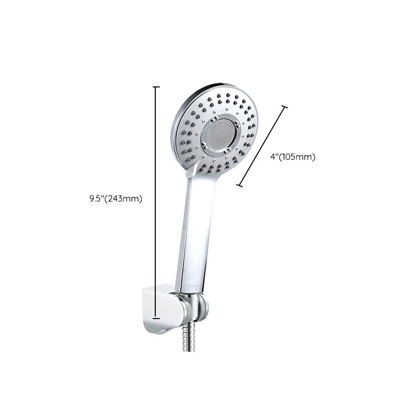 Modern Style Round Handheld Shower Bathroom Metal Wall Mounted Hand Shower Clearhalo 'Bathroom Remodel & Bathroom Fixtures' 'Home Improvement' 'home_improvement' 'home_improvement_shower_heads' 'Shower Heads' 'shower_heads' 'Showers & Bathtubs Plumbing' 'Showers & Bathtubs' 1200x1200_0ca3ff72-9c49-4fbc-85a8-47ff542eb311