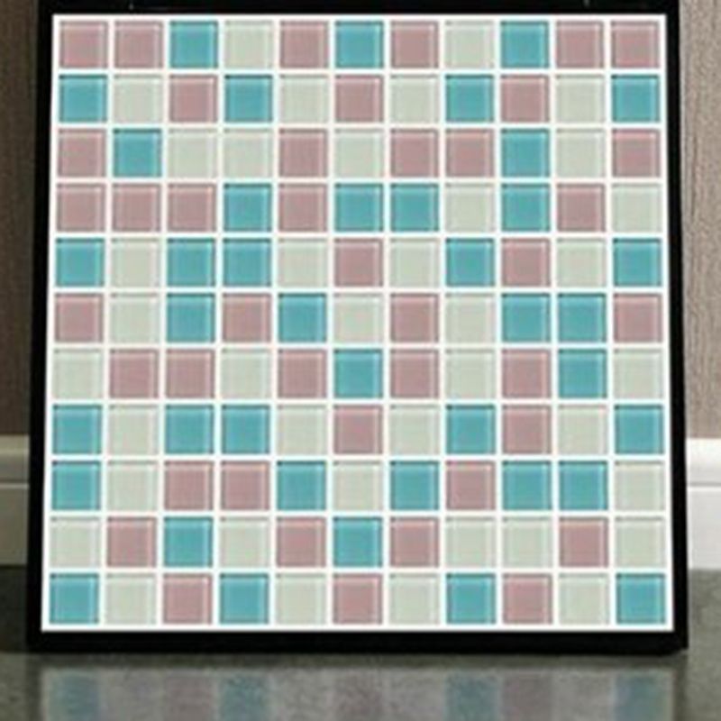12" x 12" Peel & Stick Tie Glass Square Grid Mosaic Peel and Stick Tile 10-Pack Clearhalo 'Flooring 'Home Improvement' 'home_improvement' 'home_improvement_peel_stick_blacksplash' 'Peel & Stick Backsplash Tile' 'peel_stick_blacksplash' 'Walls & Ceilings' Walls and Ceiling' 1200x1200_0ca83e74-d27c-4817-b8db-417694a30f77