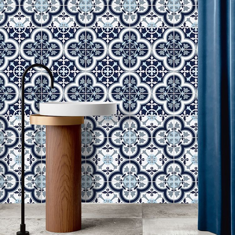 Blue Vintage Pattern Wall Tiles Natural Stone Rectangular Tiles Clearhalo 'Floor Tiles & Wall Tiles' 'floor_tiles_wall_tiles' 'Flooring 'Home Improvement' 'home_improvement' 'home_improvement_floor_tiles_wall_tiles' Walls and Ceiling' 1200x1200_0cb592ef-935c-481b-8db1-d03fac3935b2
