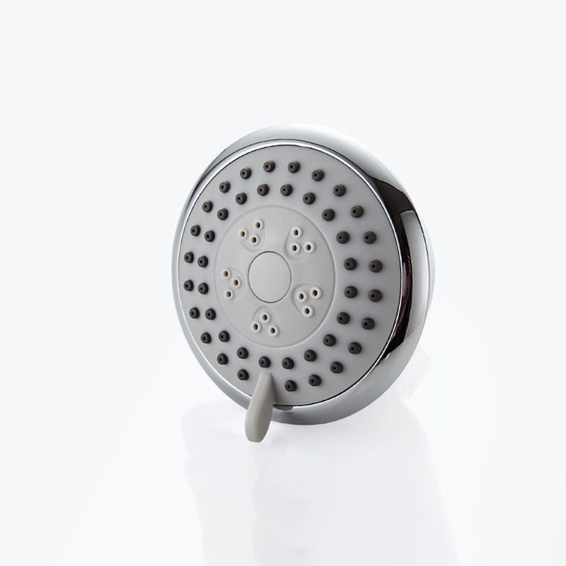 Round Stainless Steel Showerhead in Silver Wall-Mount Showerhead Clearhalo 'Bathroom Remodel & Bathroom Fixtures' 'Home Improvement' 'home_improvement' 'home_improvement_shower_heads' 'Shower Heads' 'shower_heads' 'Showers & Bathtubs Plumbing' 'Showers & Bathtubs' 1200x1200_0cba1e73-49bf-47ae-8bd3-691b64ea4621