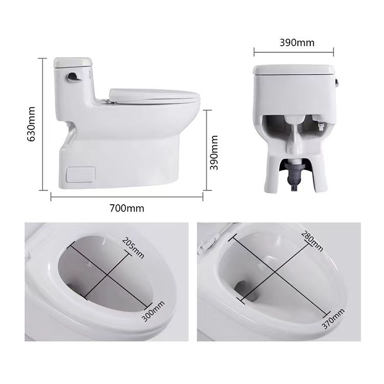 Porcelain Siphon Jet Toilet Floor Mounted One Piece Toilet Urine Toilet Clearhalo 'Bathroom Remodel & Bathroom Fixtures' 'Home Improvement' 'home_improvement' 'home_improvement_toilets' 'Toilets & Bidets' 'Toilets' 1200x1200_0ccec76f-59e8-44bb-a173-dd53dc38fec1