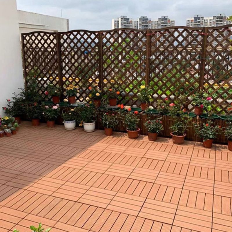 Interlocking Deck Tile Solid Color Water-Resistant Composite Deck Tile Kit Clearhalo 'Home Improvement' 'home_improvement' 'home_improvement_outdoor_deck_tiles_planks' 'Outdoor Deck Tiles & Planks' 'Outdoor Flooring & Tile' 'Outdoor Remodel' 'outdoor_deck_tiles_planks' 1200x1200_0cd344a5-3636-40a3-8016-fd9b79aeeb2e