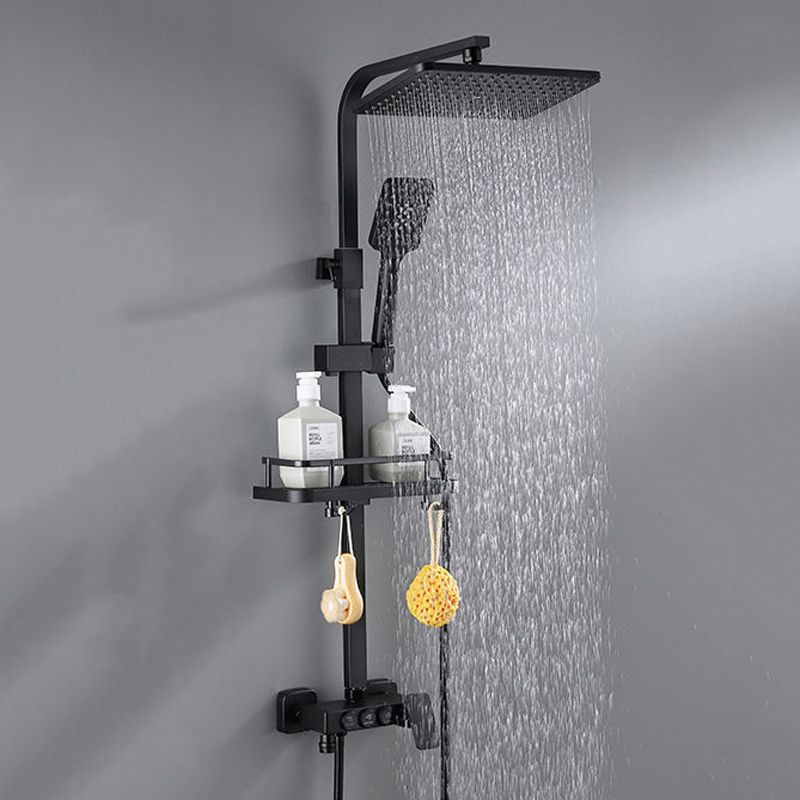 Modern Style Shower System Wall Mounted Spot Resist Shower System with Hand Shower Clearhalo 'Bathroom Remodel & Bathroom Fixtures' 'Home Improvement' 'home_improvement' 'home_improvement_shower_faucets' 'Shower Faucets & Systems' 'shower_faucets' 'Showers & Bathtubs Plumbing' 'Showers & Bathtubs' 1200x1200_0cd91a94-5269-4756-8f0a-e5d5a859013a