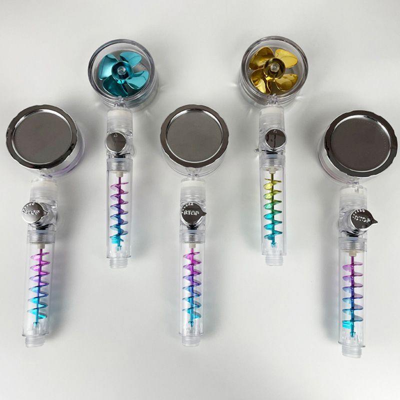 Modern Bathroom Shower Head Plastic Handheld Shower Head with Adjustable Water Flow Clearhalo 'Bathroom Remodel & Bathroom Fixtures' 'Home Improvement' 'home_improvement' 'home_improvement_shower_heads' 'Shower Heads' 'shower_heads' 'Showers & Bathtubs Plumbing' 'Showers & Bathtubs' 1200x1200_0cf69f86-c3c0-4829-85f7-97b04a45fa27