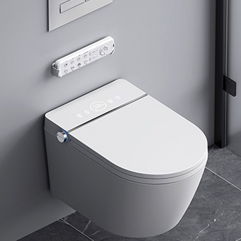 Wall Mounted Bidet in White with Unlimited Warm Water and Heated Seat Clearhalo 'Bathroom Remodel & Bathroom Fixtures' 'Bidets' 'Home Improvement' 'home_improvement' 'home_improvement_bidets' 'Toilets & Bidets' 1200x1200_0d14dea2-235c-435e-8dc0-de182f20ec5d