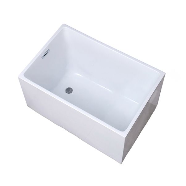 Modern Rectangular Bathtub Freestanding Acrylic Soaking White Bathtub (Board not Included) Clearhalo 'Bathroom Remodel & Bathroom Fixtures' 'Bathtubs' 'Home Improvement' 'home_improvement' 'home_improvement_bathtubs' 'Showers & Bathtubs' 1200x1200_0d1b5a7d-6602-4cf5-a97f-b99afcc84961