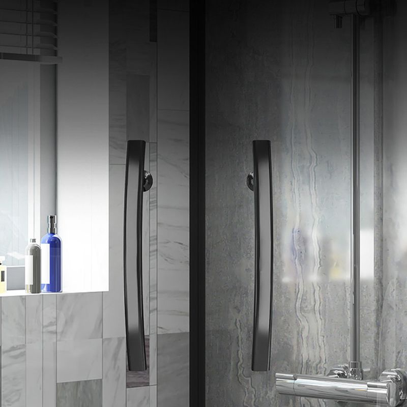 Modern Shower Enclosure Laminated Glass Corner with Fixed Panel Shower Stall Clearhalo 'Bathroom Remodel & Bathroom Fixtures' 'Home Improvement' 'home_improvement' 'home_improvement_shower_stalls_enclosures' 'Shower Stalls & Enclosures' 'shower_stalls_enclosures' 'Showers & Bathtubs' 1200x1200_0d26c8e0-c576-4c32-a8b0-f1b0ce30ac70