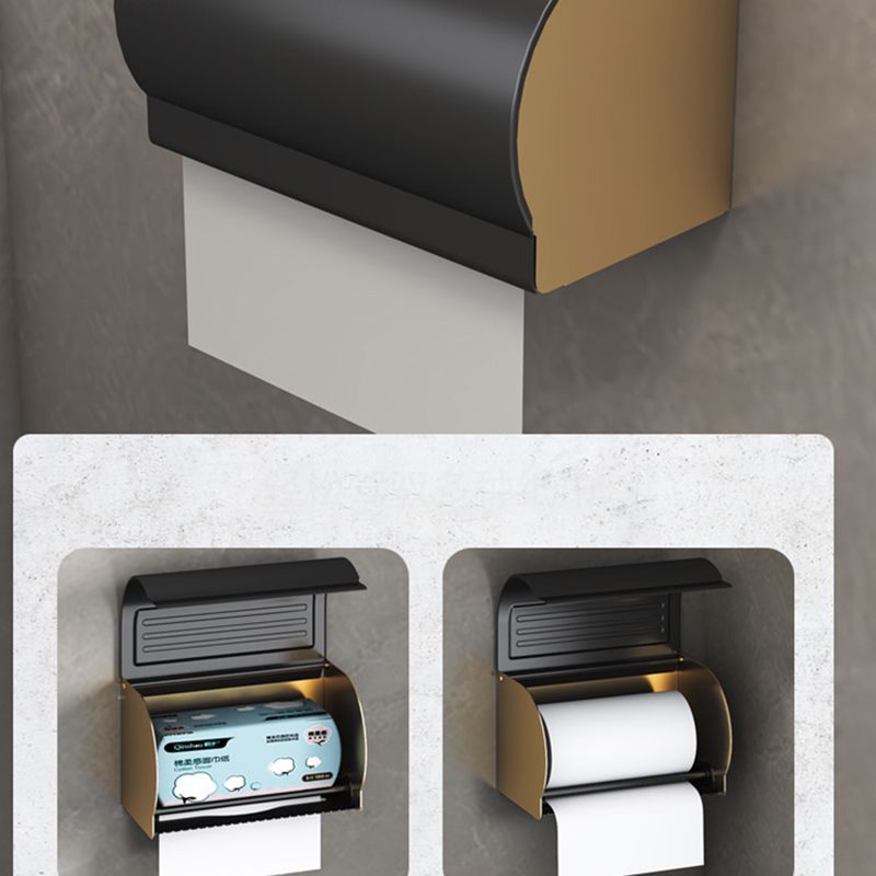 Black & Brass Bathroom Set Modern Style Bathroom Accessory As Individual Or As a Set Clearhalo 'Bathroom Hardware Sets' 'Bathroom Hardware' 'Bathroom Remodel & Bathroom Fixtures' 'bathroom_hardware_sets' 'Home Improvement' 'home_improvement' 'home_improvement_bathroom_hardware_sets' 1200x1200_0d2f3e3c-7e30-462b-a3ec-f5a56e5e1005