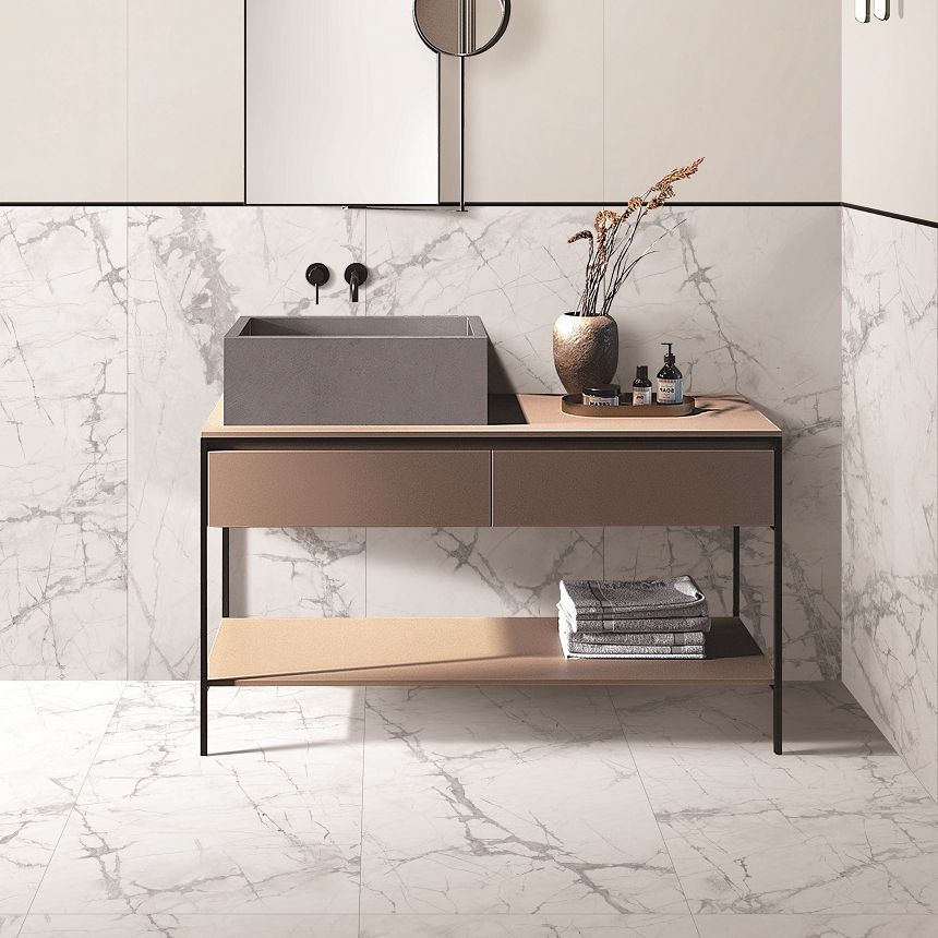 Rectangle Marble Beige Floor and Wall Tile Singular Tile Wall Tile Clearhalo 'Floor Tiles & Wall Tiles' 'floor_tiles_wall_tiles' 'Flooring 'Home Improvement' 'home_improvement' 'home_improvement_floor_tiles_wall_tiles' Walls and Ceiling' 1200x1200_0d42d88f-e5b8-431e-9a9b-24d296441534
