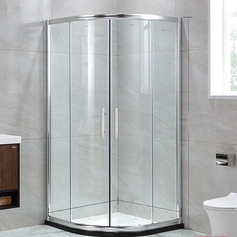 Linear Sliding Shower Enclosure Metal Semi-Frameless Shower Enclosure Clearhalo 'Bathroom Remodel & Bathroom Fixtures' 'Home Improvement' 'home_improvement' 'home_improvement_shower_stalls_enclosures' 'Shower Stalls & Enclosures' 'shower_stalls_enclosures' 'Showers & Bathtubs' 1200x1200_0d47f525-f4ed-44fc-b6d1-2dbcf3a15ba2