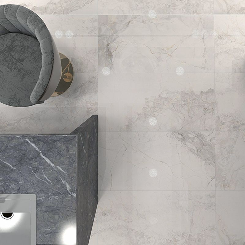 Rectangle White Singular Tile Marble Floor and Wall for Bathroom Clearhalo 'Floor Tiles & Wall Tiles' 'floor_tiles_wall_tiles' 'Flooring 'Home Improvement' 'home_improvement' 'home_improvement_floor_tiles_wall_tiles' Walls and Ceiling' 1200x1200_0d4aefbf-8930-403c-8b98-881b7fbd1498