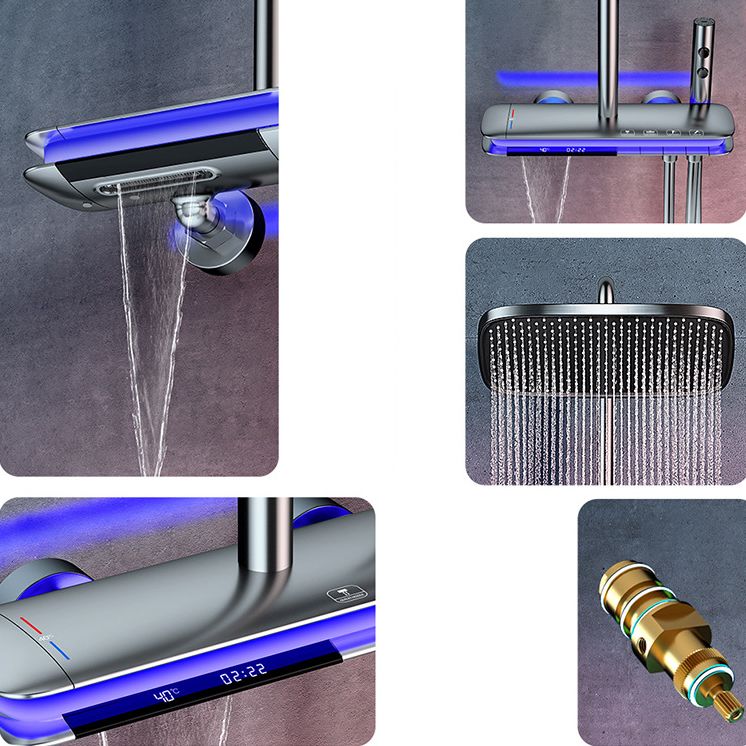 Copper Shower System Modern Wall-Mounted Spot Resistant Knob Handle Shower Set Clearhalo 'Bathroom Remodel & Bathroom Fixtures' 'Home Improvement' 'home_improvement' 'home_improvement_shower_faucets' 'Shower Faucets & Systems' 'shower_faucets' 'Showers & Bathtubs Plumbing' 'Showers & Bathtubs' 1200x1200_0d4d4995-58d4-4eb2-8d3a-ebb2d6332267