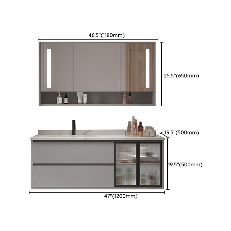Bathroom Vanity Set Drawers Storage Shelf Ceramic Sink Vanity Set Clearhalo 'Bathroom Remodel & Bathroom Fixtures' 'Bathroom Vanities' 'bathroom_vanities' 'Home Improvement' 'home_improvement' 'home_improvement_bathroom_vanities' 1200x1200_0d52dd5f-8077-4fcb-bf27-1cf2717d9ca2