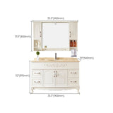 Wood Frame Bathroom Vanity White Freestanding Mirror Drawers Rectangle Vanity with 2 Doors Clearhalo 'Bathroom Remodel & Bathroom Fixtures' 'Bathroom Vanities' 'bathroom_vanities' 'Home Improvement' 'home_improvement' 'home_improvement_bathroom_vanities' 1200x1200_0d7824fc-0a59-46cb-97e5-51e09d8d1fb4