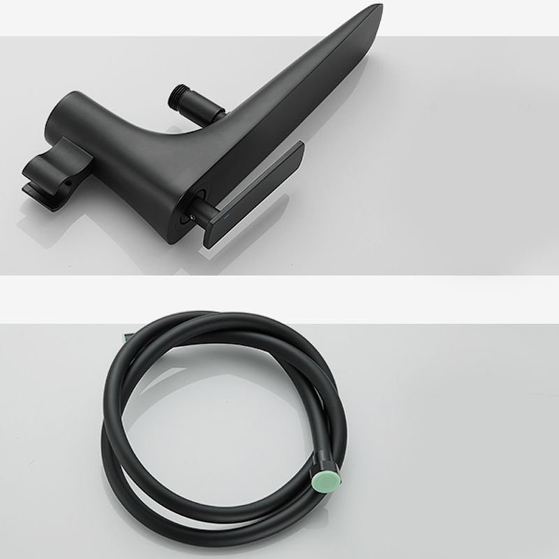 Contemporary Bathroom Faucet Floor Mounted Copper One Handle Fixed Freestanding Tub Filler Clearhalo 'Bathroom Remodel & Bathroom Fixtures' 'Bathtub Faucets' 'bathtub_faucets' 'Home Improvement' 'home_improvement' 'home_improvement_bathtub_faucets' 1200x1200_0d81ed79-d40a-4d61-9d00-e0ca4be438fb