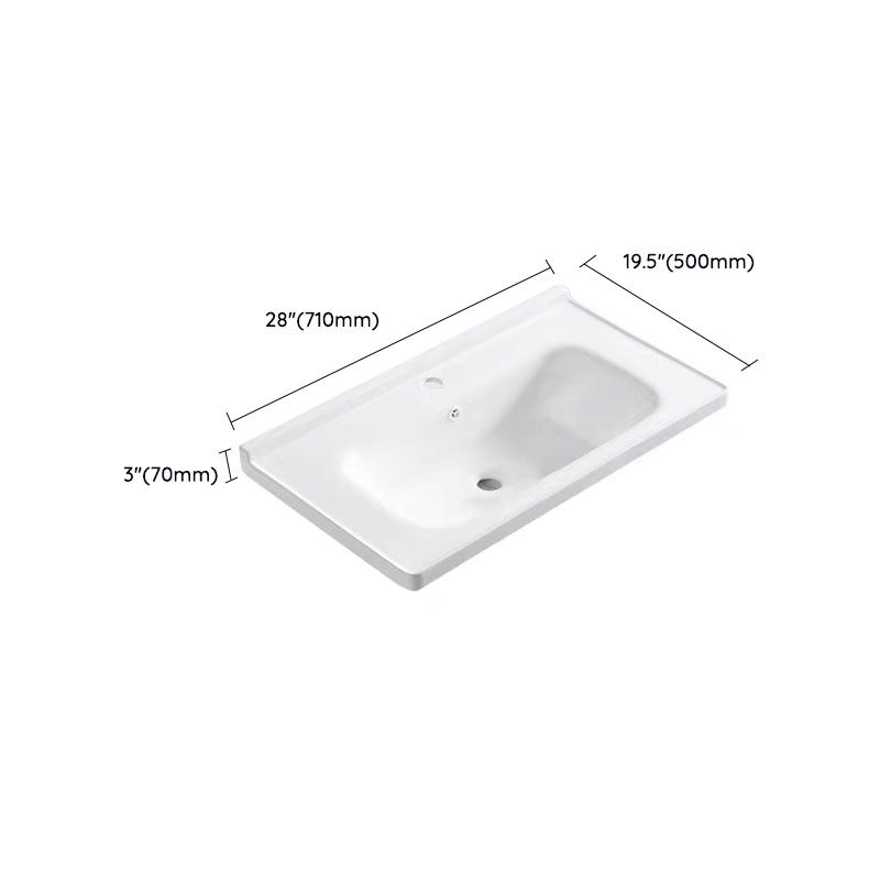 Modern Drop-in Bathroom Sink Porcelain with Overflow Basin Sink(Not Included Faucet) Clearhalo 'Bathroom Remodel & Bathroom Fixtures' 'Bathroom Sinks & Faucet Components' 'Bathroom Sinks' 'bathroom_sink' 'Home Improvement' 'home_improvement' 'home_improvement_bathroom_sink' 1200x1200_0dbae8cf-5ef0-4d6f-90ee-09c0ac522702